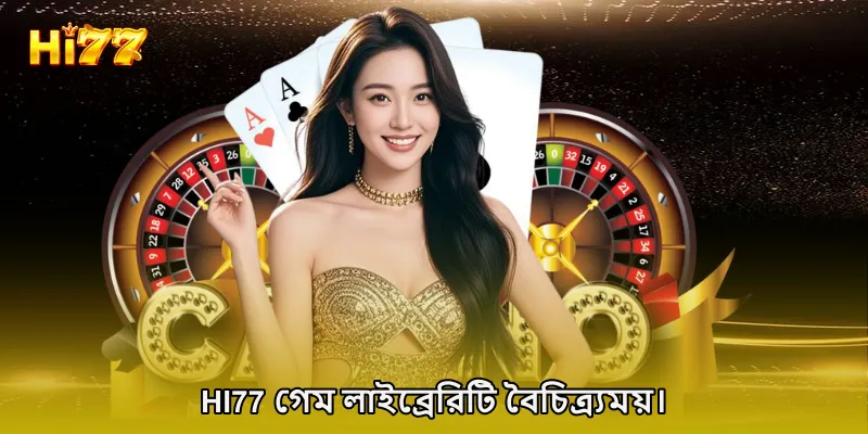 HI77 গেম লাইব্রেরিটি বৈচিত্র্যময়।
