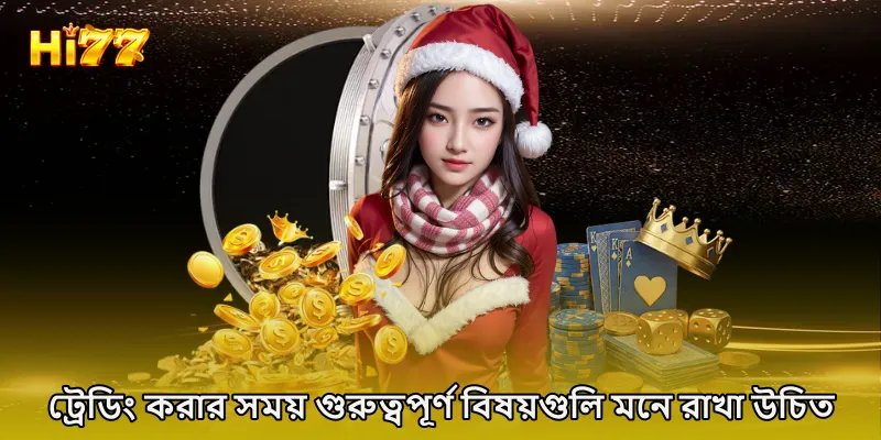 ট্রেডিং করার সময় গুরুত্বপূর্ণ বিষয়গুলি মনে রাখা উচিত।